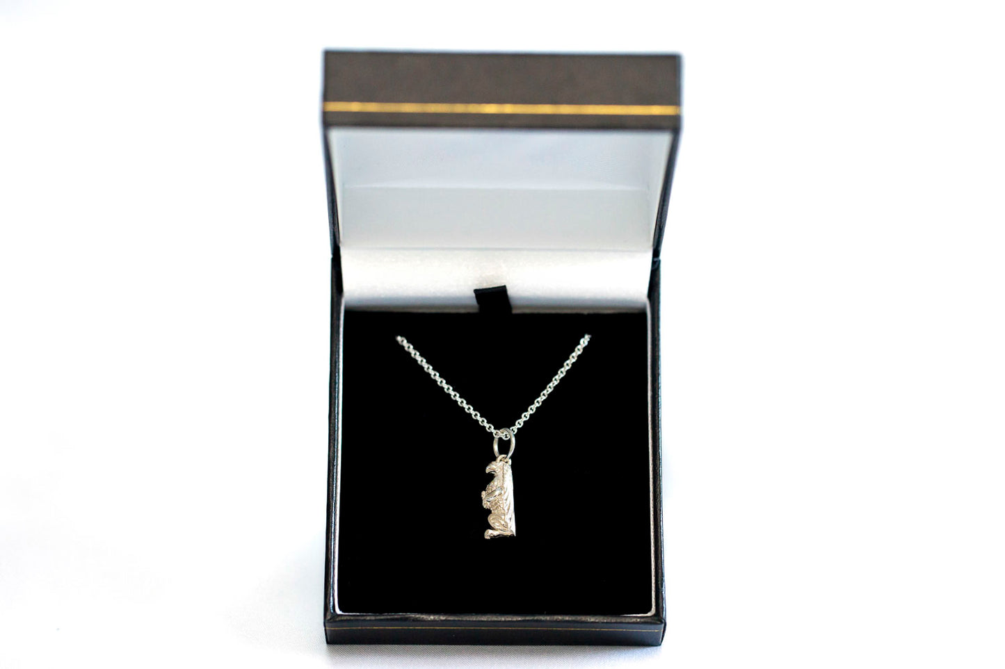 Ladies Silver Necklace and Gryphon Charm