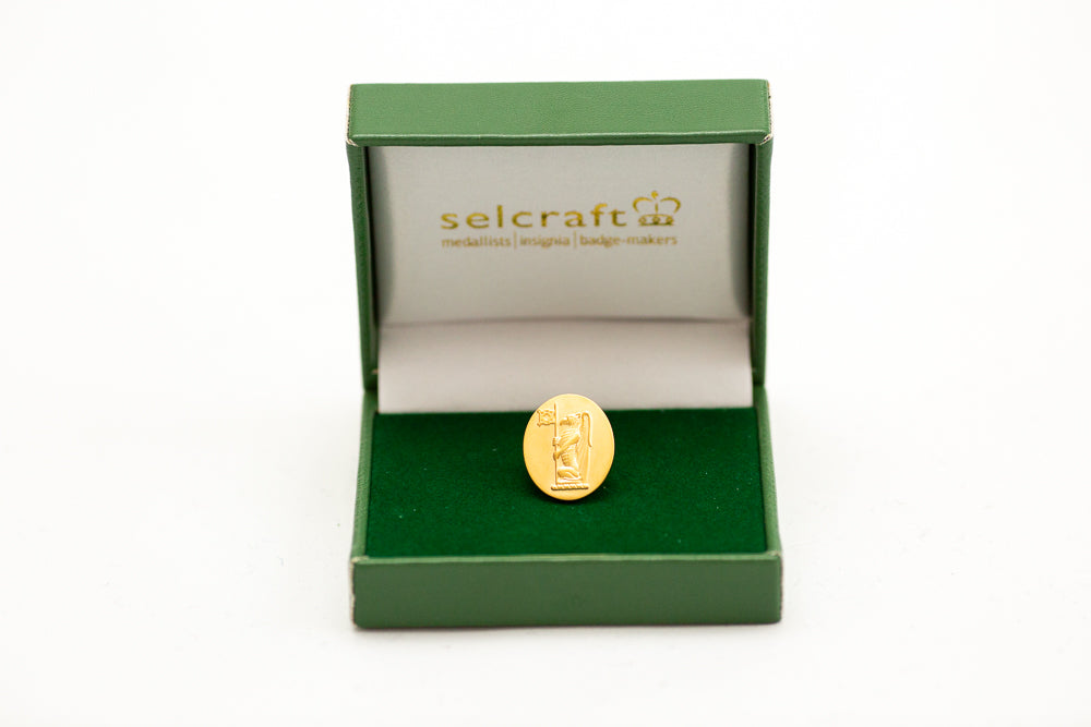 Gryphon Satin Gold Lapel Stud