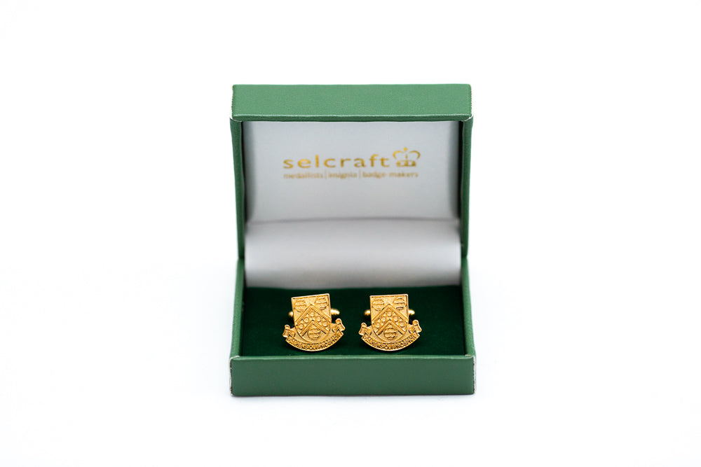 OM Cufflinks - Gilt Crest