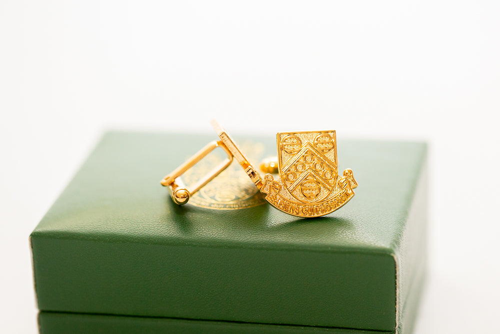 OM Cufflinks - Gilt Crest