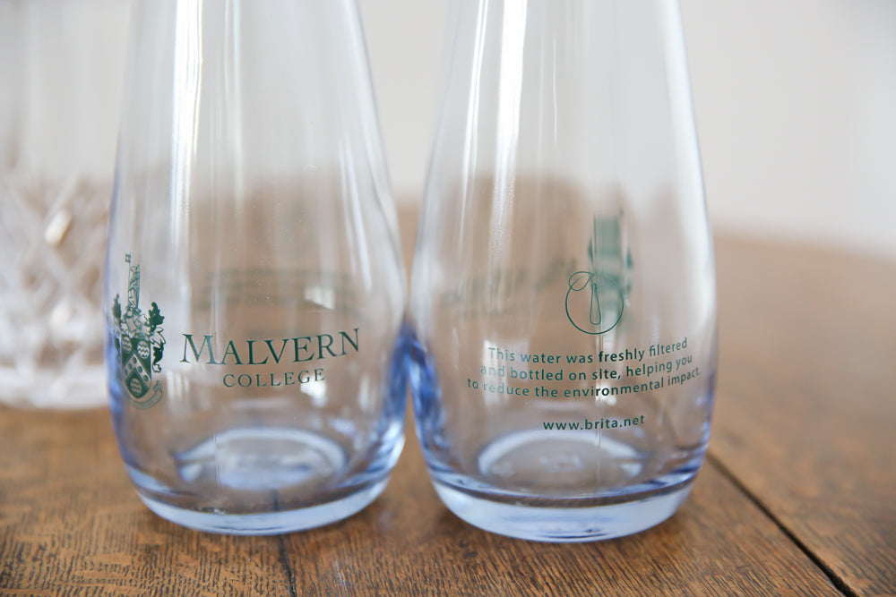 Malvern College Glass Water Bottles