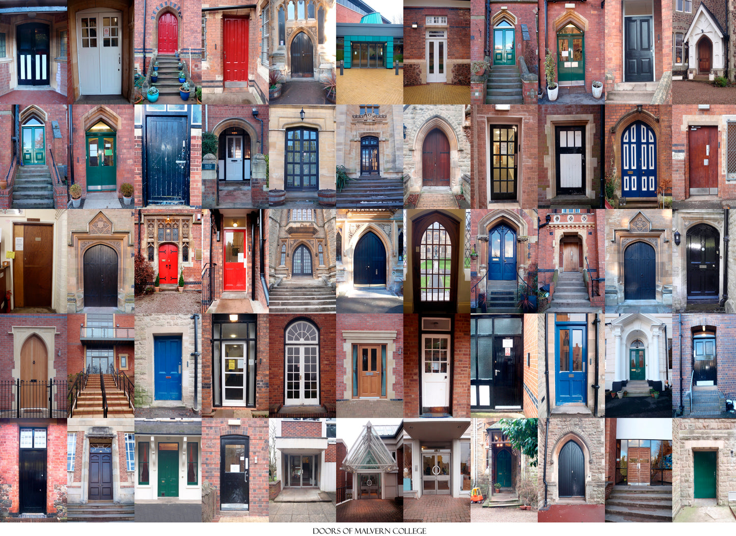Unframed Print 'The Doors of Malvern College'