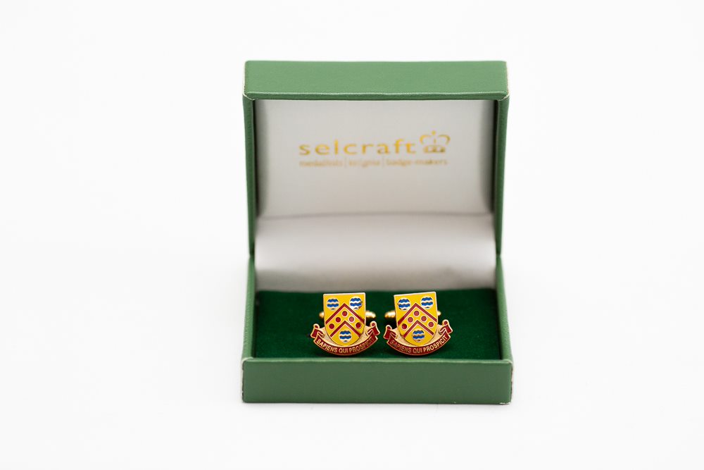 OM Cufflinks - Enamel Crest